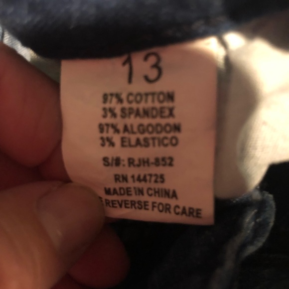 AMERICAN BAZI EUC DISTRESSED JEANS SIZE 13 - Picture 4 of 5